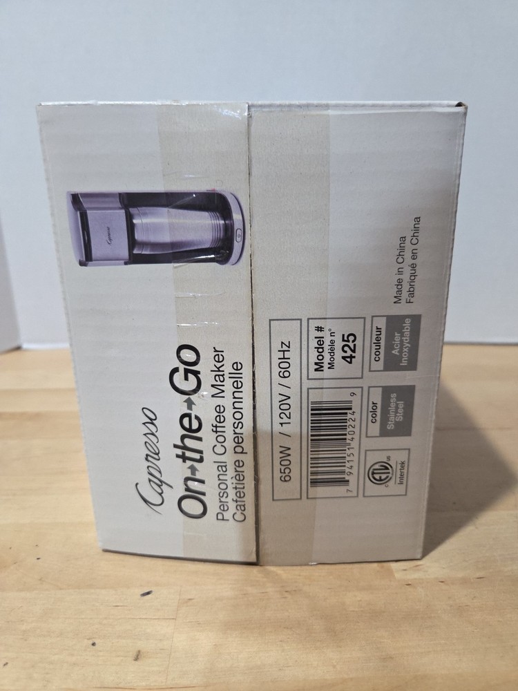 Capresso 425.05 1-Cup Coffee Maker - Black/Silver