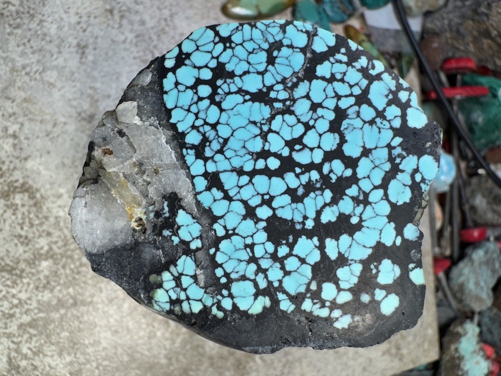 Excellent hubei Cloud mountain turquoise beautiful color and pattern