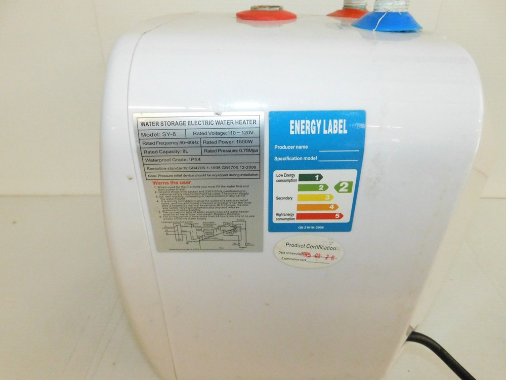 GANGGEND WATER STORAGE ELECTRIC WATER HEATER MODEL SY-8 (MIQ87)