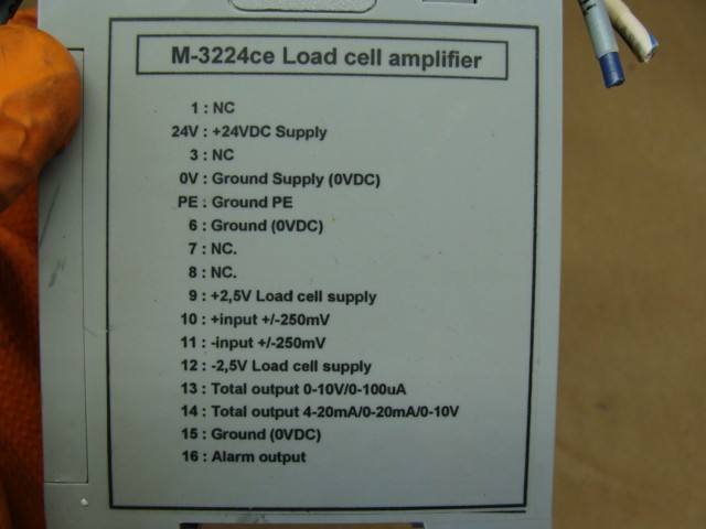 MONTALVO SYSTEM 3000 LOAD CELL AMPLIFIER M-3224CE