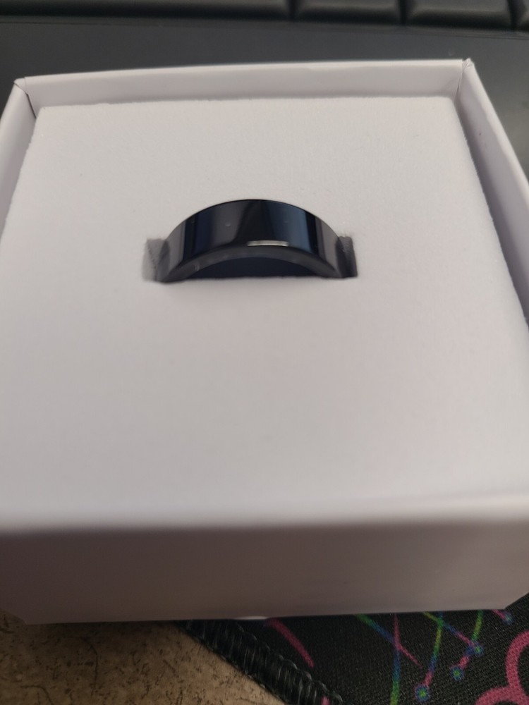 Smart Ring Fitness Tracker/Sleep Tracker Bluetooth Black Size 10