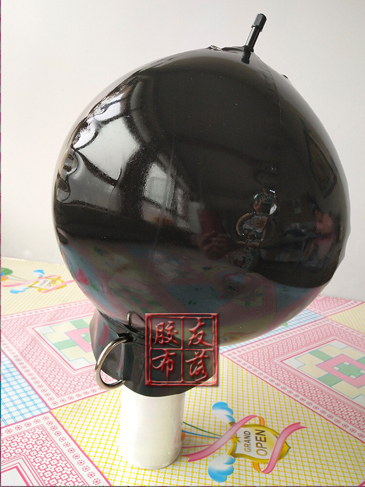 latex mask inflatable mask with lock zip D Ring CUTOMIZED