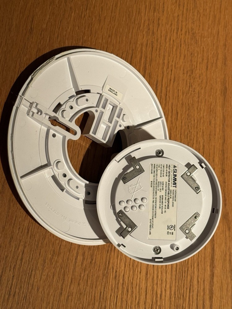 SUMMIT HEAT DETECTOR ADJUSTABLE RESPONSE SIH-200 WITH BASE