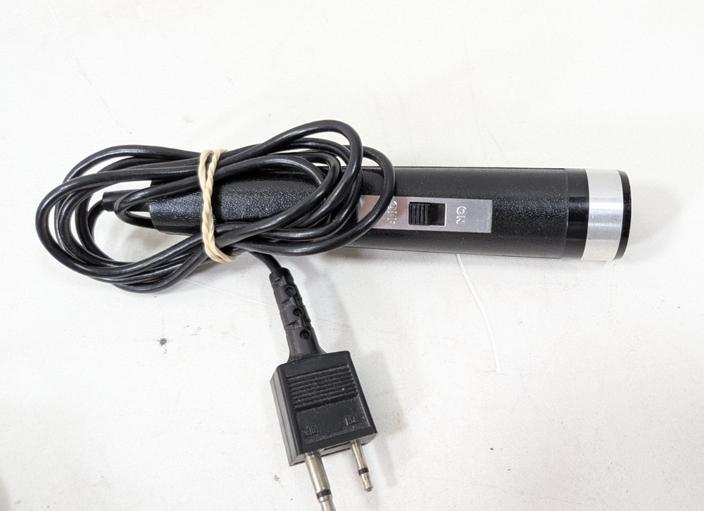 2 Vintage Wired Classic Microphone with On Off switch Untested