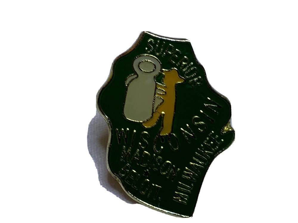 WISCONSIN STATE LAPEL PIN NEW