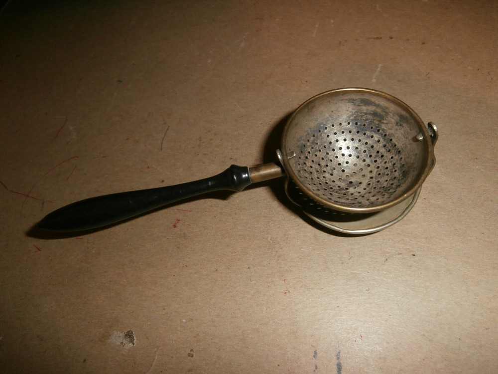 Antique Metal Tea Strainer Pat Date 1900's