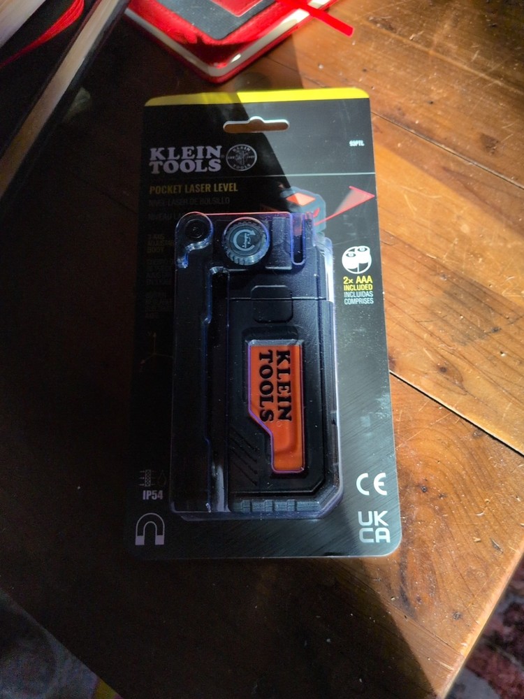 Klein Tools 93PTL Pocket Laser Level Brand New - Mountable
