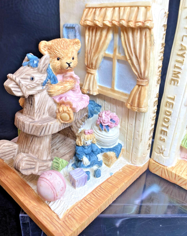 Playtime Teddies Book Ends
