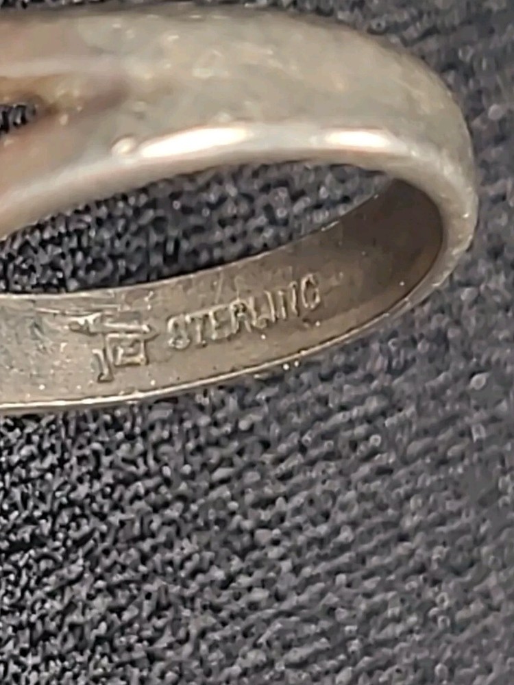 Sterling Silver Bell Trading Post Agate Ring I-12782