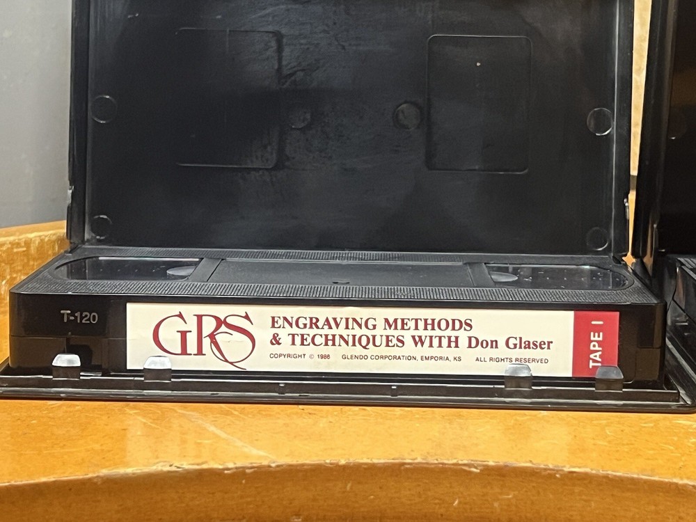 GRS Engraving Methods & Techniques VHS Tape by DON GLOSER ~