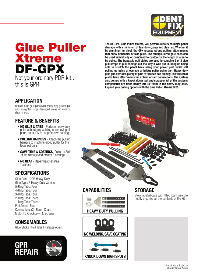 Dent Fix Equipment DF-GPX Glue Puller Extreme