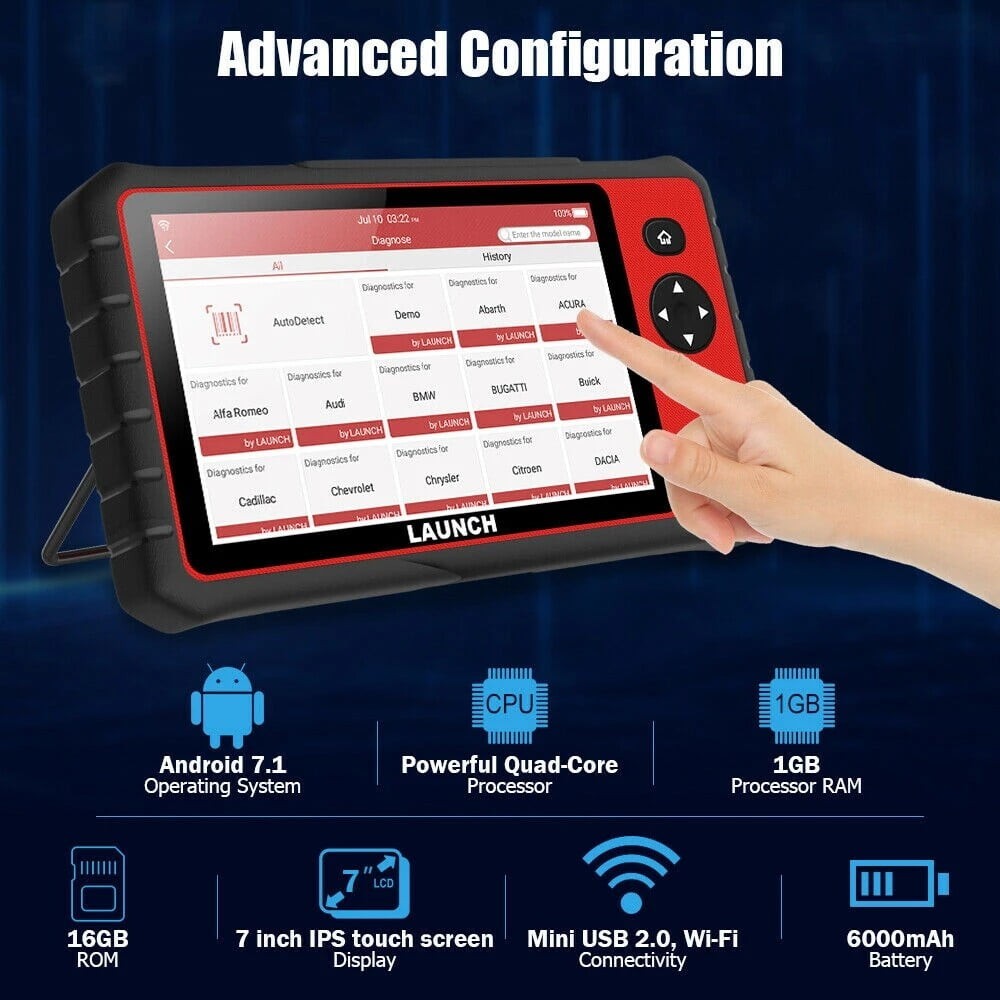 LAUNCH CRP909 All System OBD2 Scanner Car Diagnostic Tool Key Coding TPMS