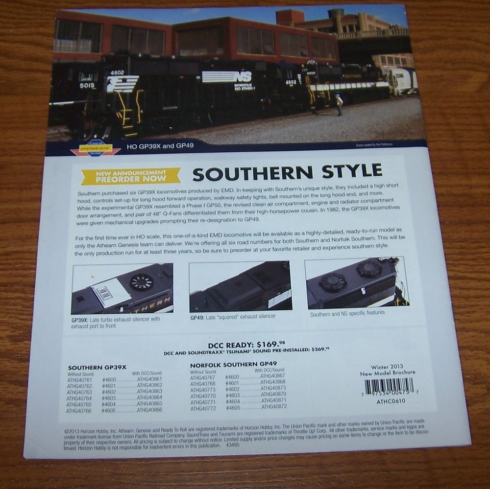 Athearn Winter 2013 New Model Brochure