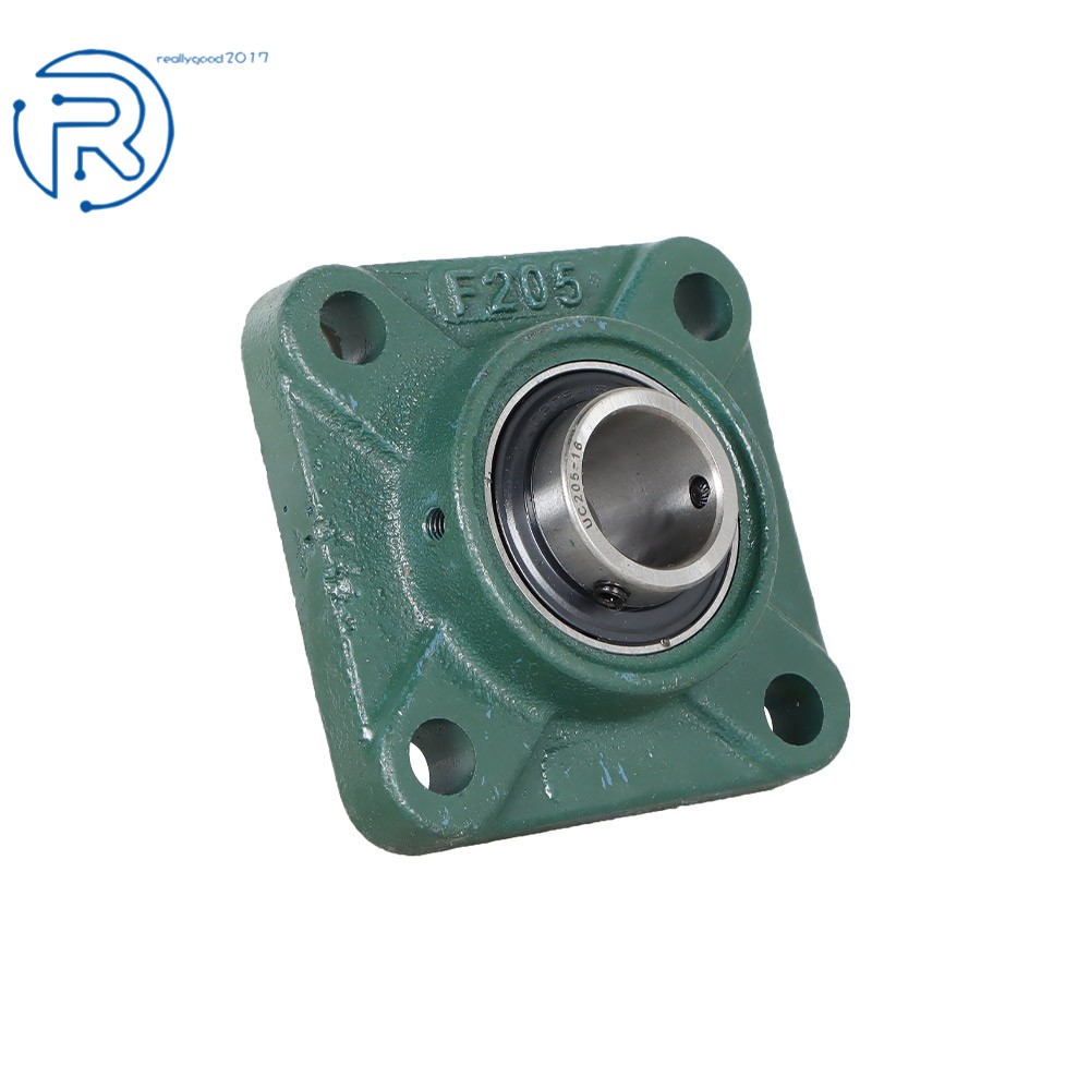 4Pack UCF205-16 1" Bore 4 Bolt Solid Base Pillow Block Flange Mounted Bearing