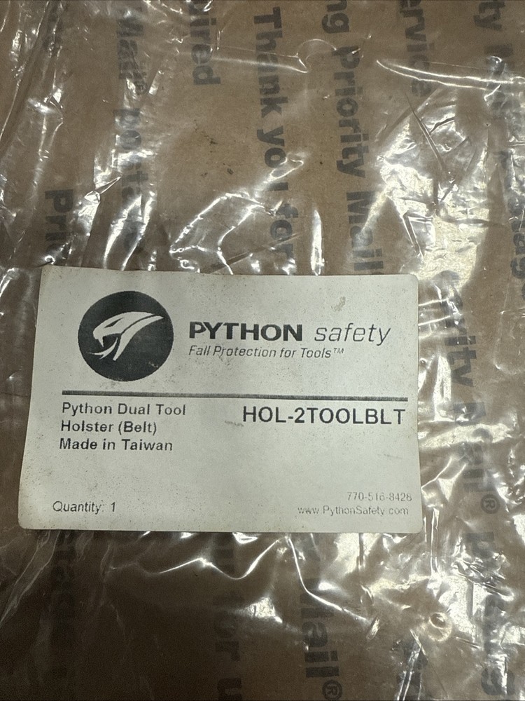 Python Safety HOL-2TOOLBLT Dual Tool Holster Belt New 6570012004