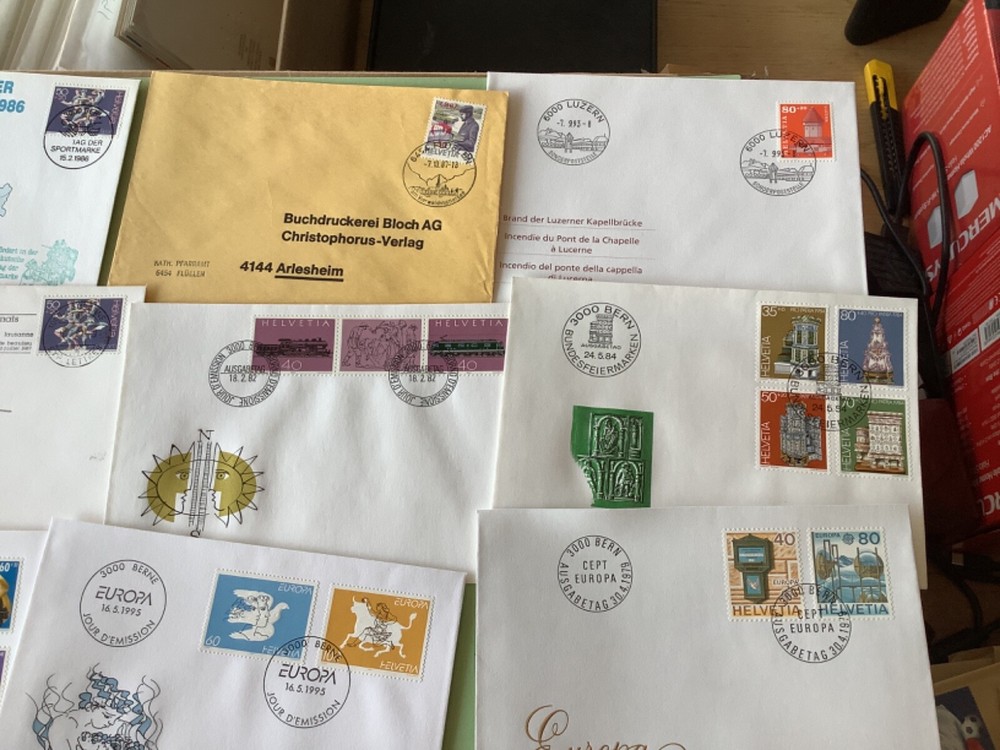 Switzerland postal covers 16 items Ref A2192