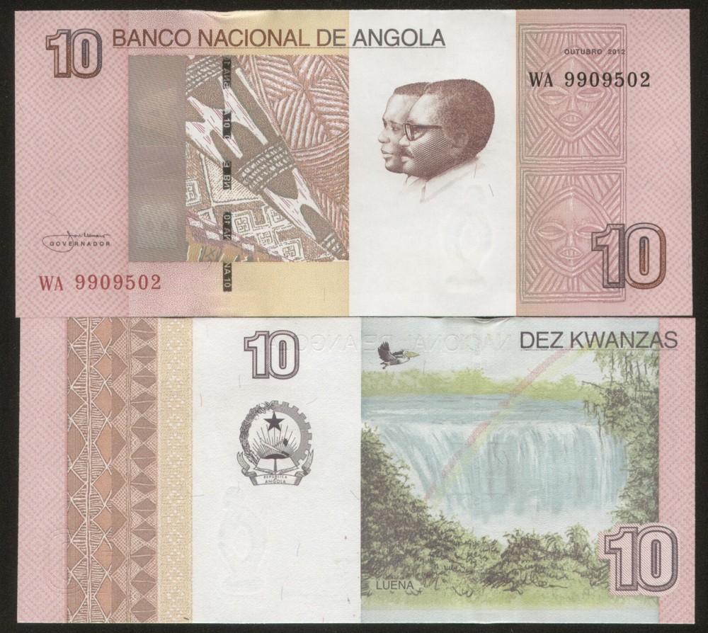 Angola 10 Kwanzas 2012 Pick 151B UNC