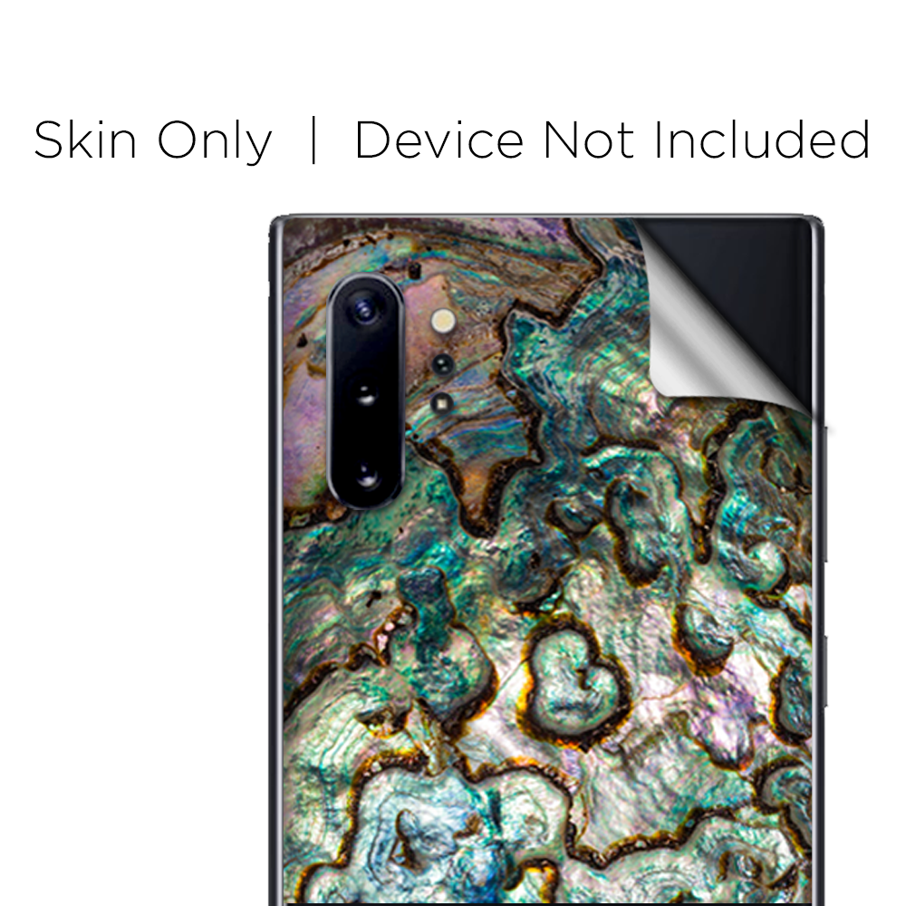 Skins Decal Wrap for Samsung Note 10 Plus Abalone Shell Gold underwater