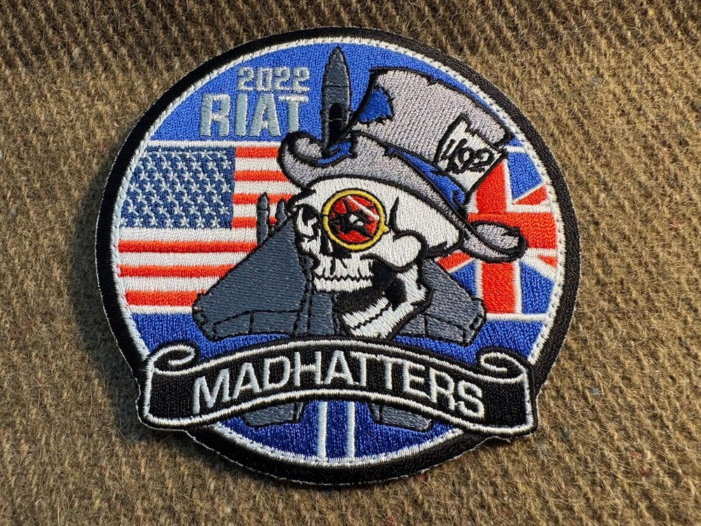 USAF Fighter Squadron Patch ~ 492nd FS RIAT 2022 ~ F-15E Strike Eagle  Hook Loop