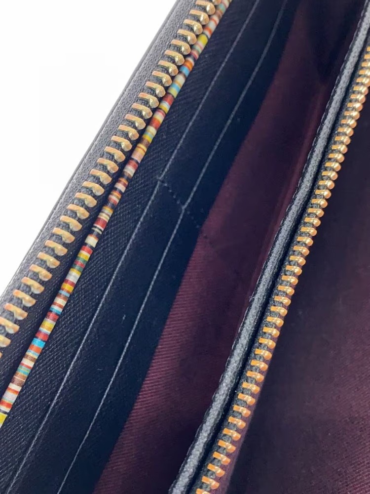 Paul Smith Long Wallet Cowhide Black Men's
