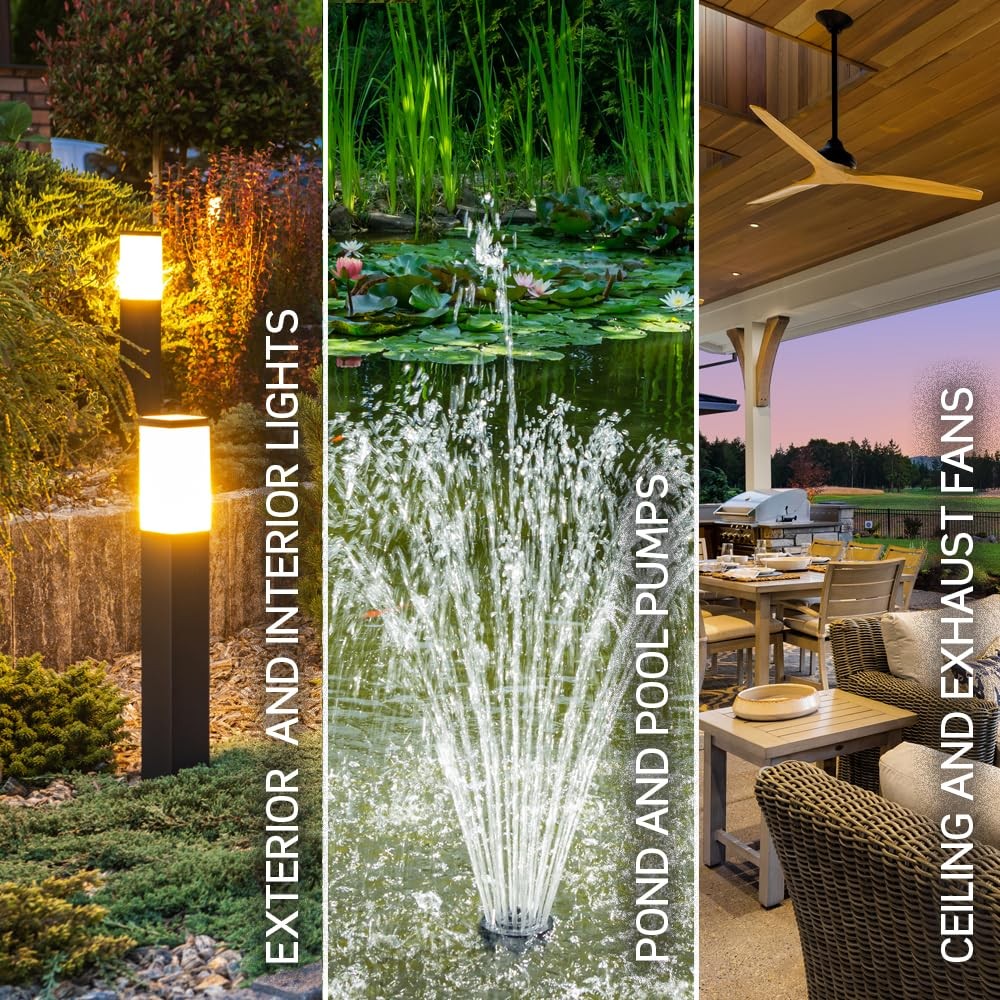 Decora Programmable and Astronomical Timer Switch for Lights and Motor Loads,...