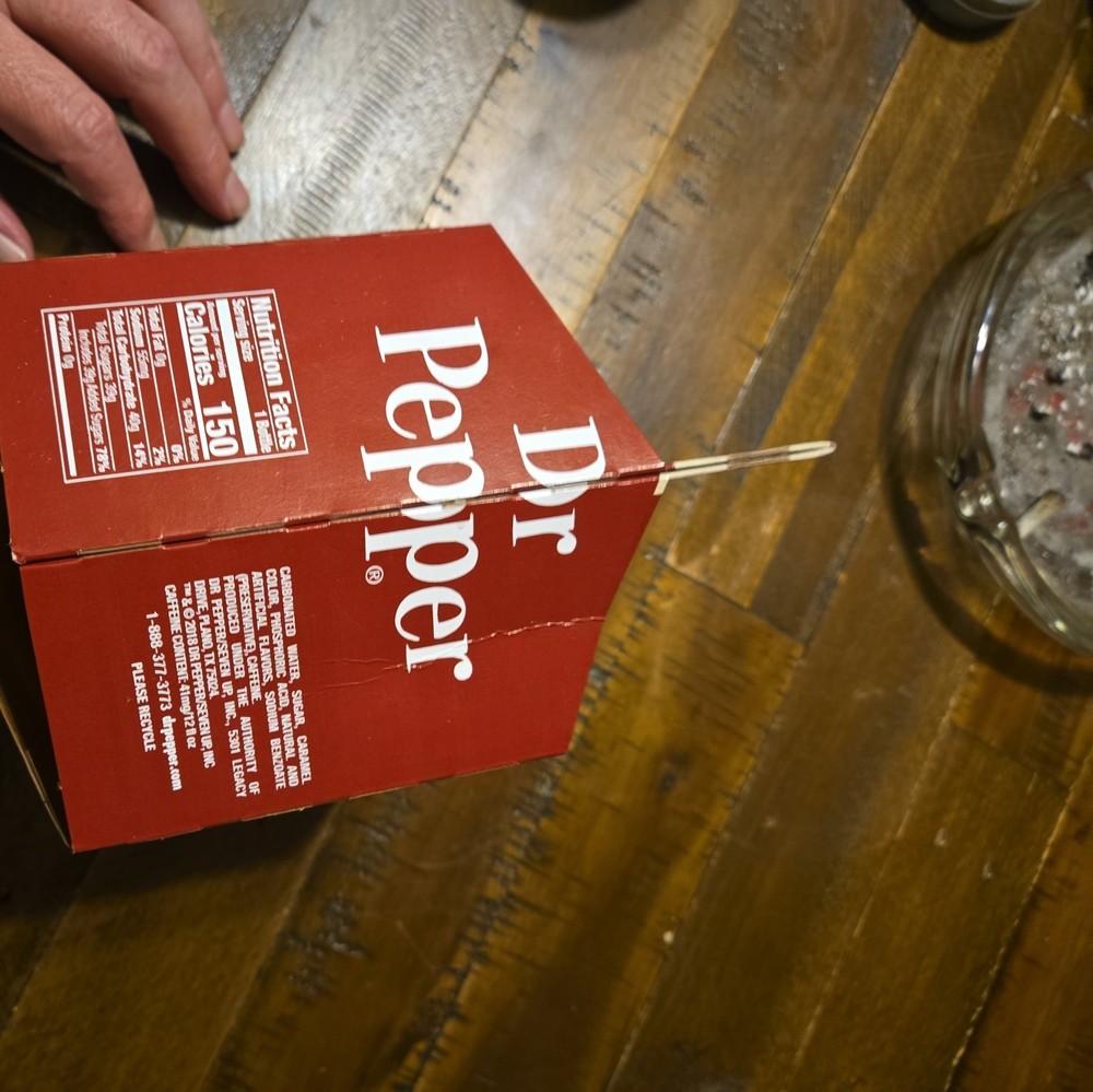 Dr Pepper Real Sugar 4 Pack Cardbosrd