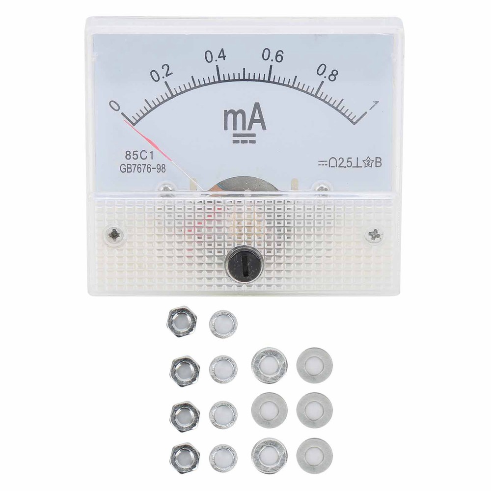 85C1 DC 0~1MA Pointer DC Ammeter Current Measuring Meter Pointer DC Ammeter
