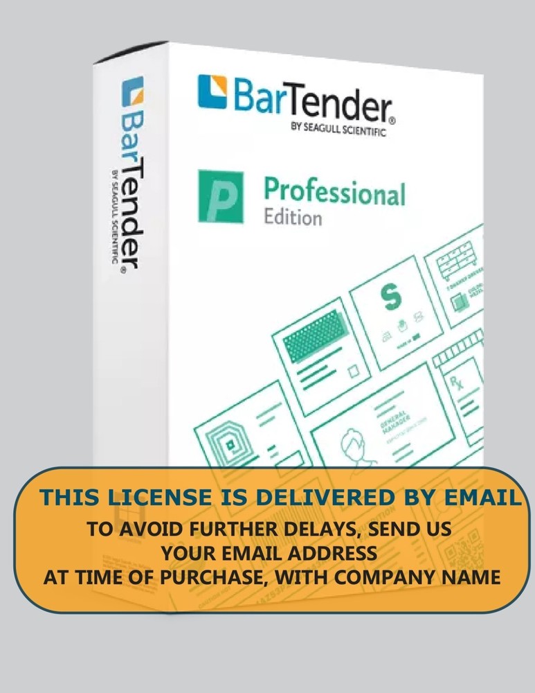 BARTENDER PROFESSIONAL : WORKSTATION LICENSE + UNLIMITED PRINTER ANNUAL SUBSC.
