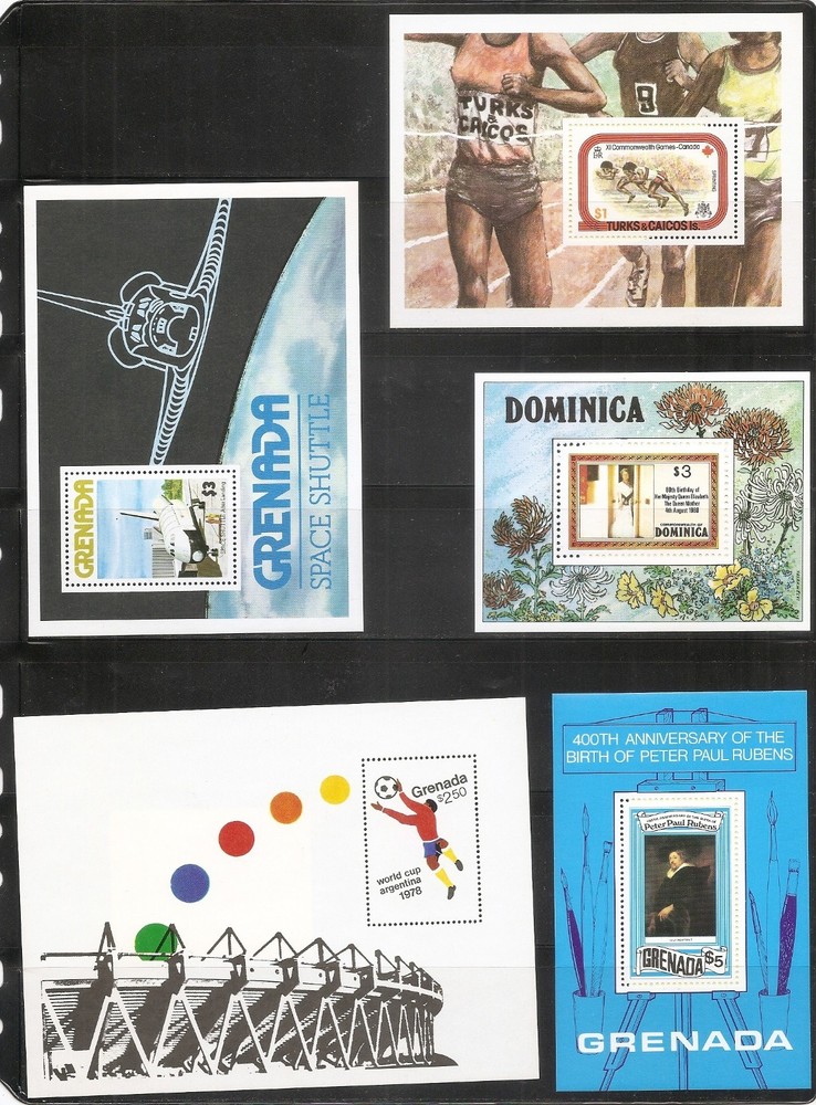 British Commonwealth Souvenir Sheets.  .MNH