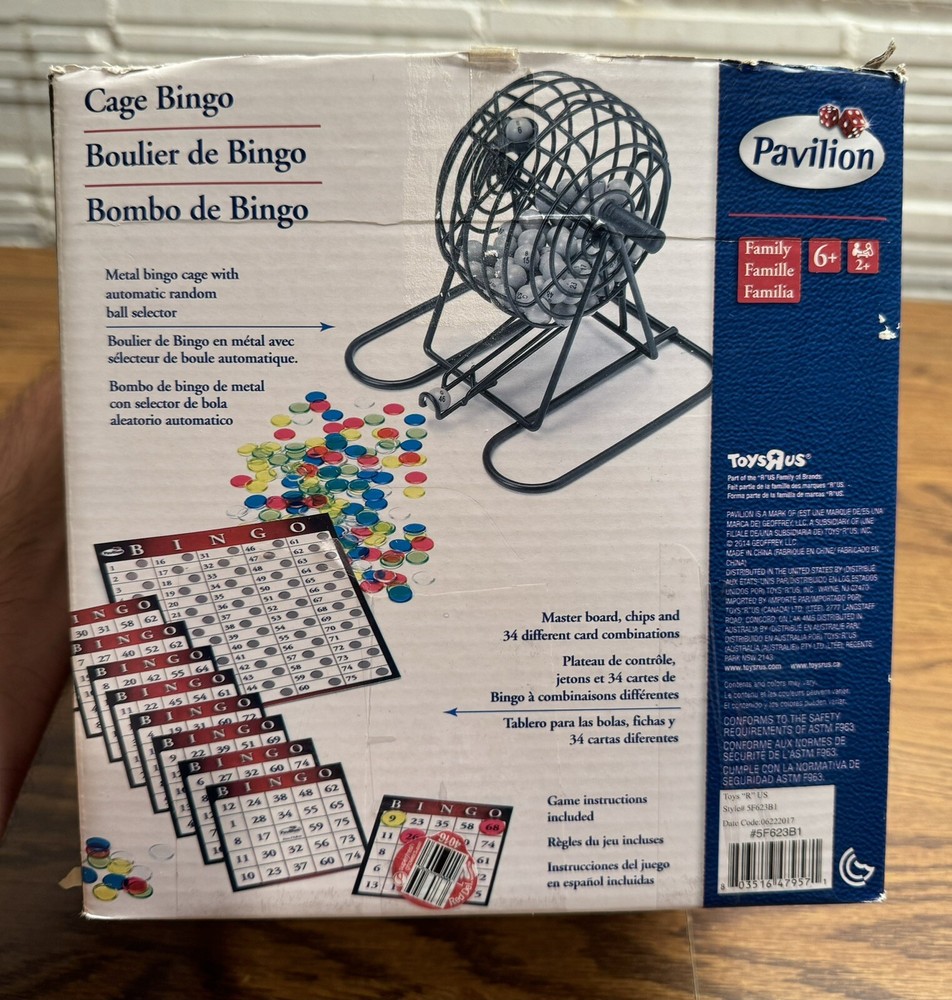Pavilion Cage Bingo Complete in Original Box