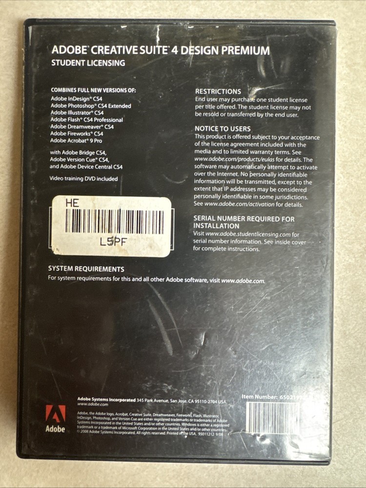 Adobe Creative Suite 4 Design Premium (Retail) - Full Version for Windows...