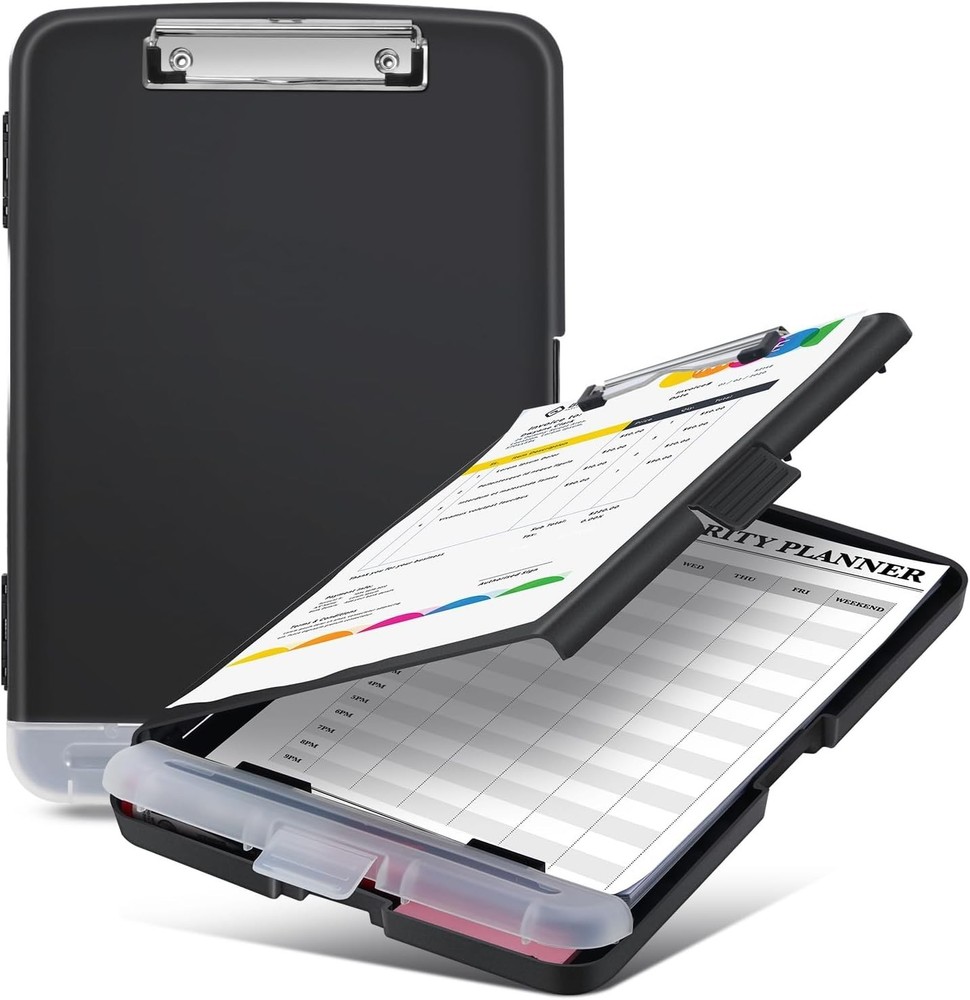 Lightweight Storage Clipboard with Real Hinge - Perfect for Office & Classroom