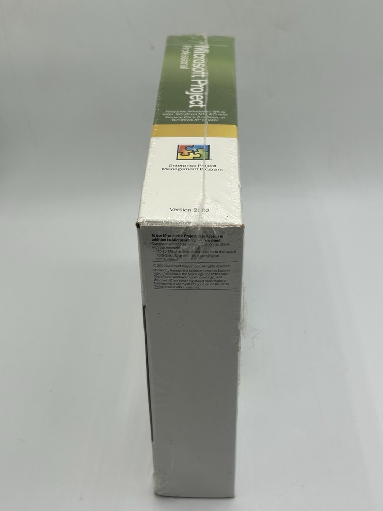 Microsoft Project Professional 2002 NEW SEALED with Permanent License
