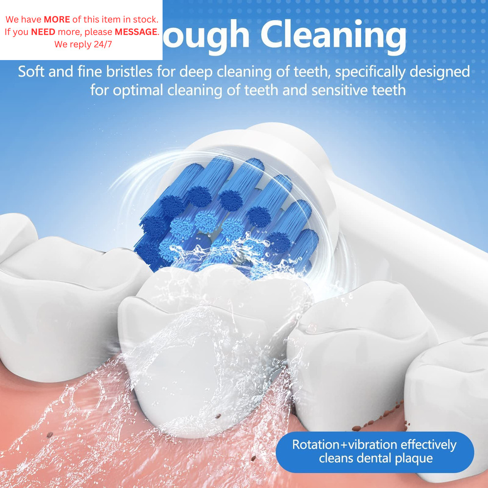 Sensitive Replacement 8 Count (Pack of 1), 8 Pcs Soft Clean