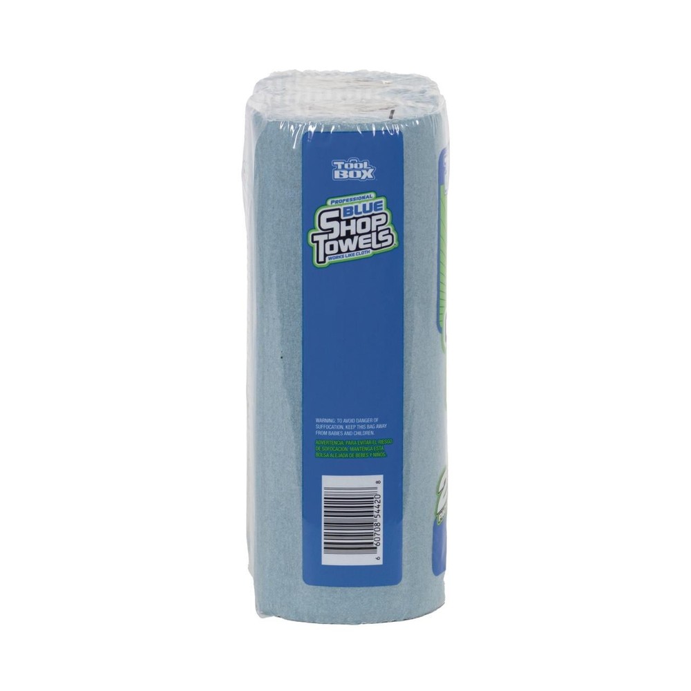 3 pack Blue Shop Towel 2 Rolls per Pack 55 Sheets per Roll Disposable