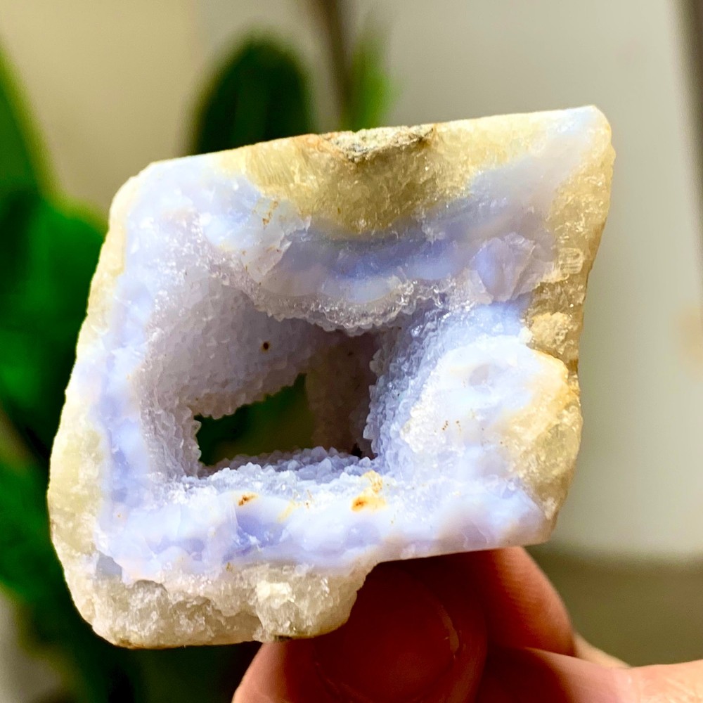 43GNatural Blue striped agate Crystal Chunks piece form Mineral Specimens