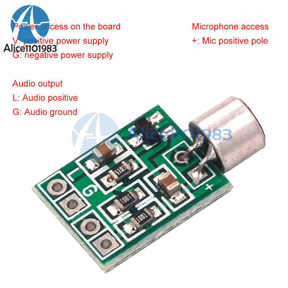 Mini Microphone Audio Amplifier Module Speaker Circuit Board DC 2.5V-9V