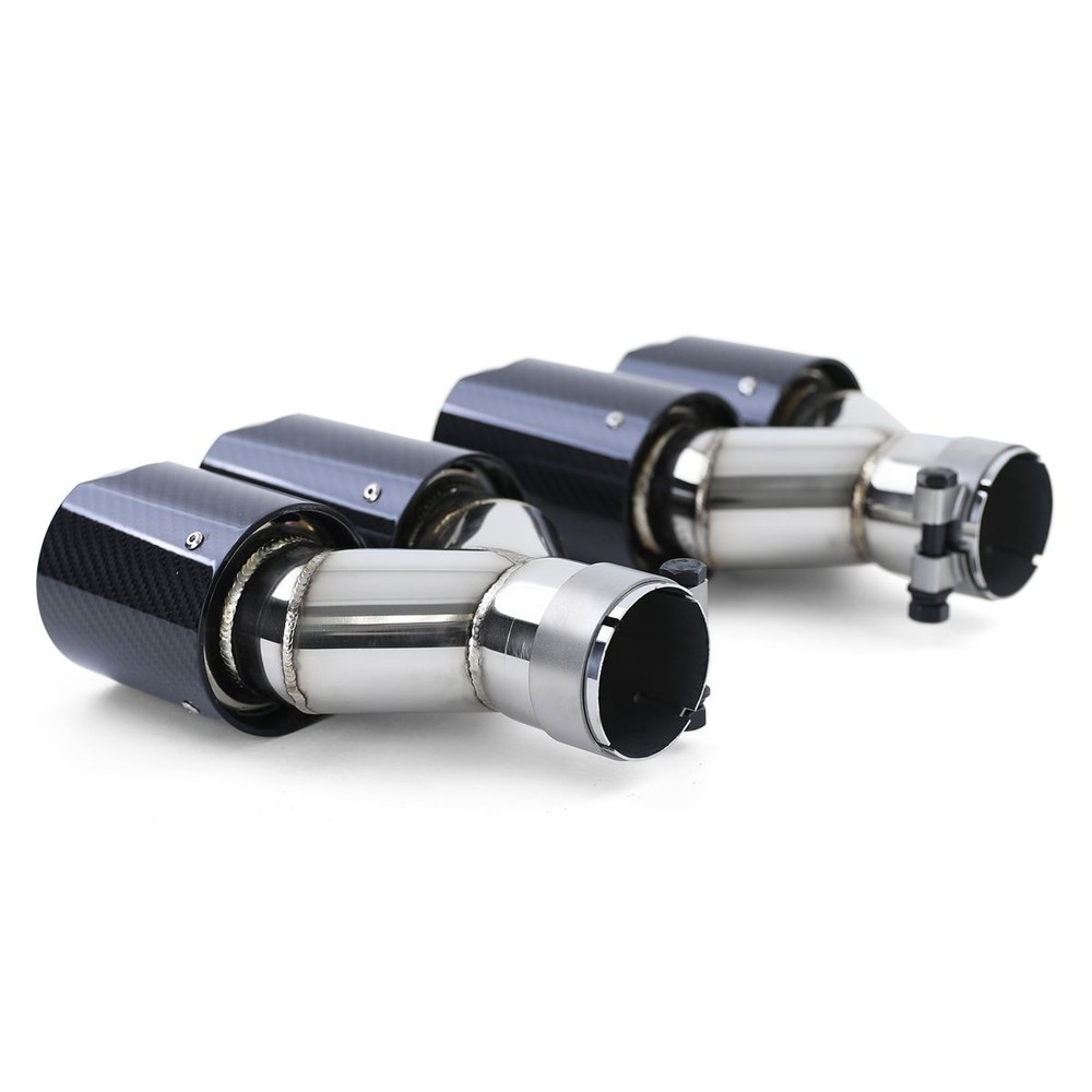 2x Carbon M Performance Exhaust Muffler Tips/ Tailpipes UNIVERSAL