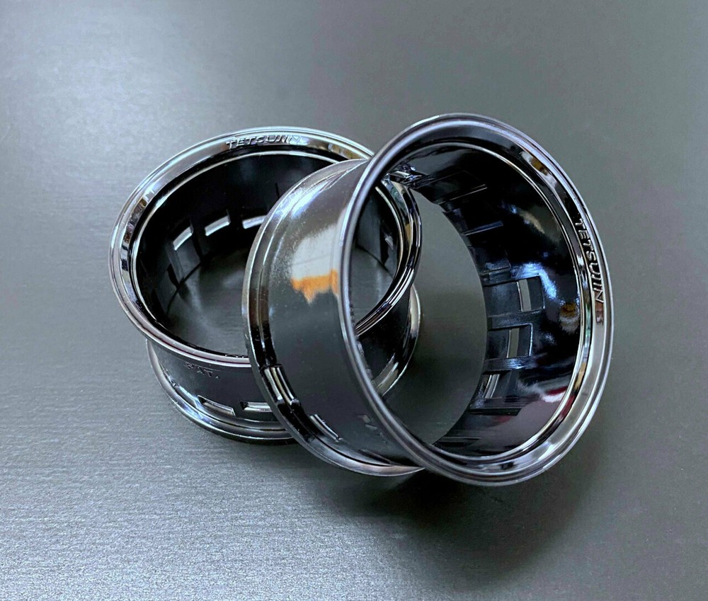 Tetsujin RC Wheels LIP Adj Offset 3/6/9mm - SOLID BLACK - LIPS (4pcs) TT-7524