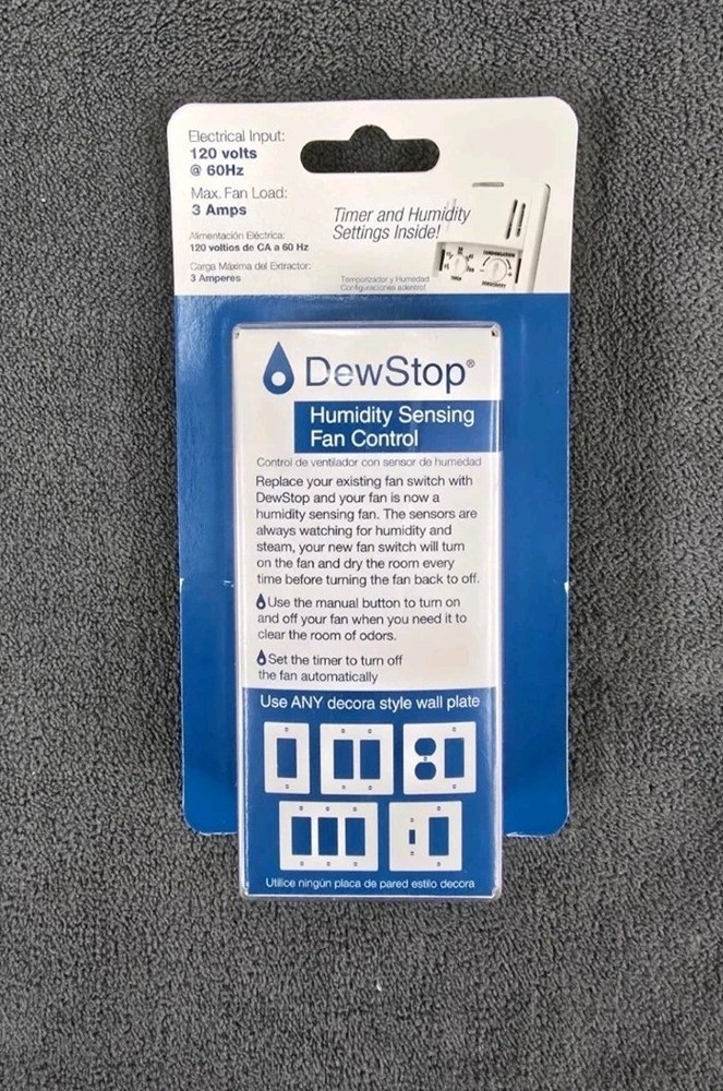 Dew Stop Condensation Fan Control (Humidity Sensor) with Countdown Timer