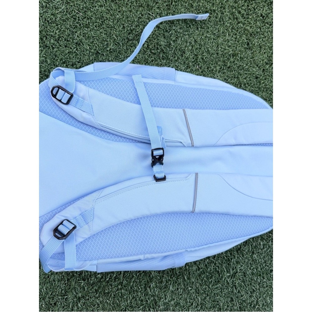 all in motion Light Blue Bungee Front Backpack