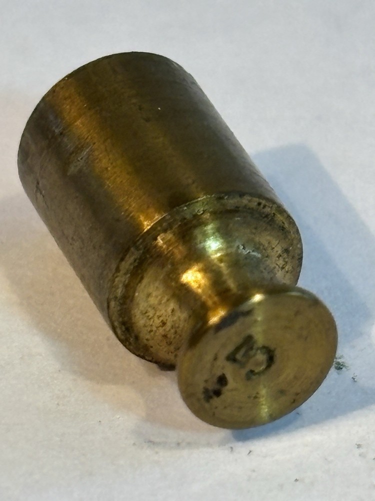 5g Replacement Brass Scale Weight Vintage #2