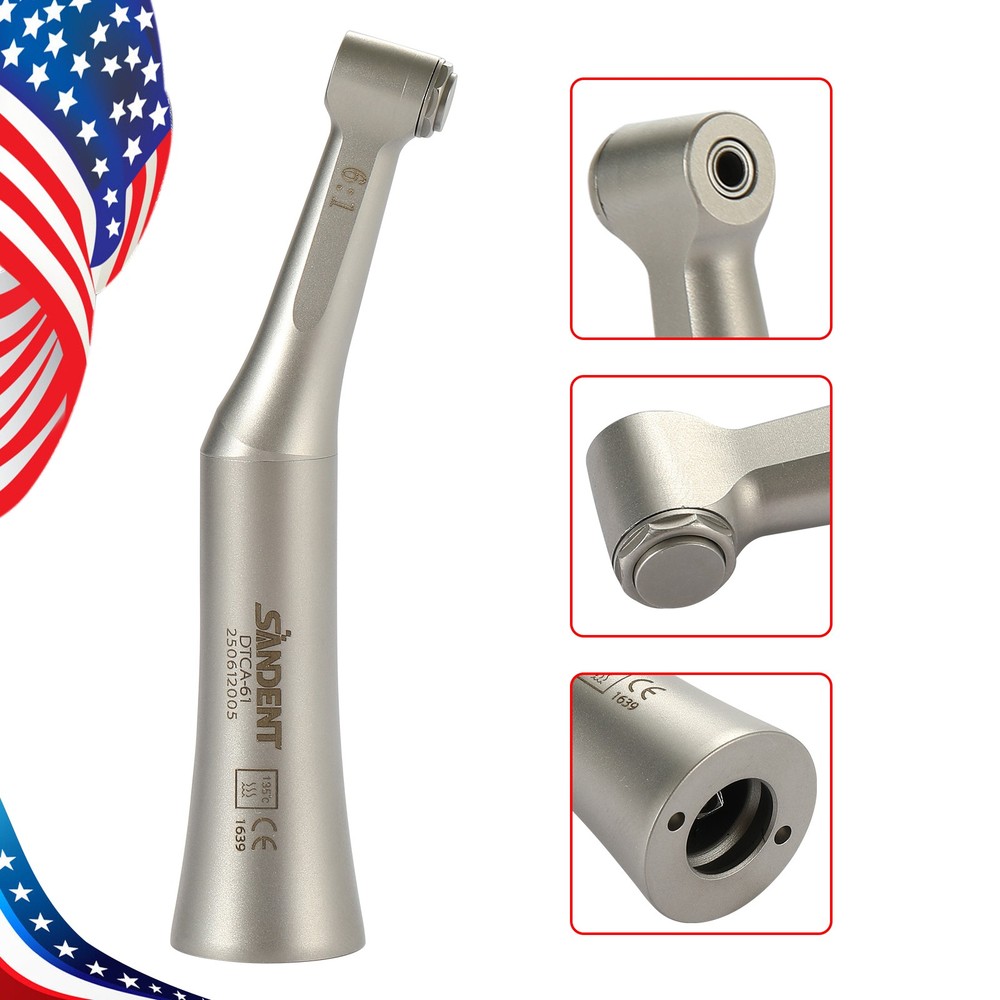 SANDENT Dental 6:1 Reduction Endo Contra Angle Handpiece Mini Fit E type Motor