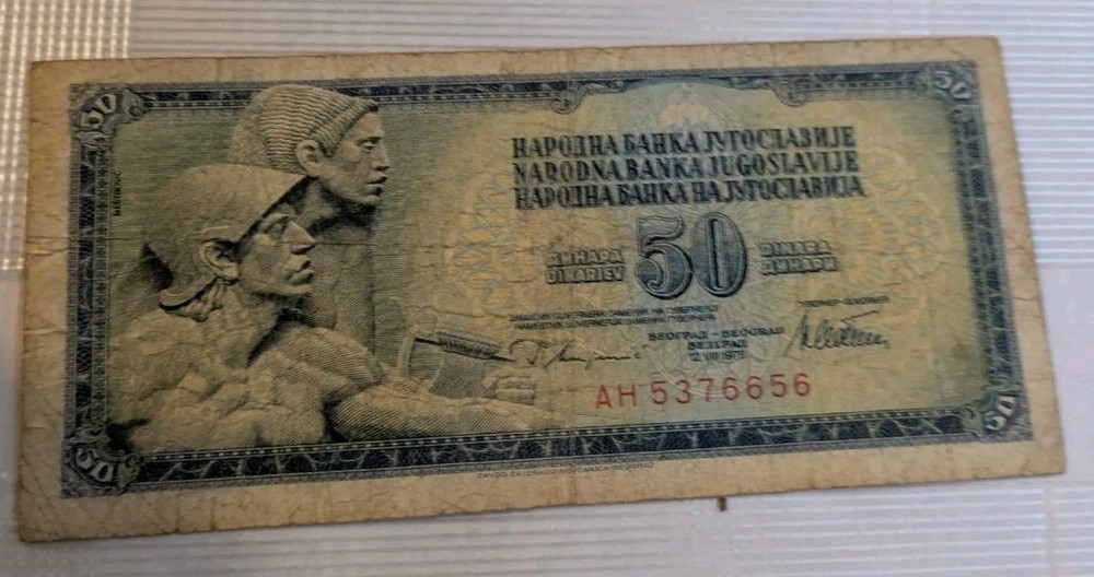 Yugoslavia, 50 dinara 1968