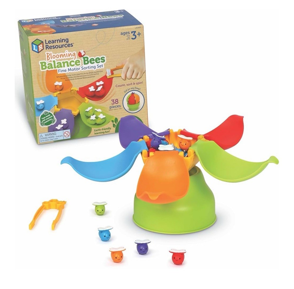 Learning Resources Blooming Balance Bees Fine Motor Sorting Eco Friendly Set NEW