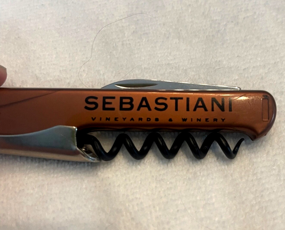 SEBASTIANI Quality Corkscrew Waiter Wine Key Opener