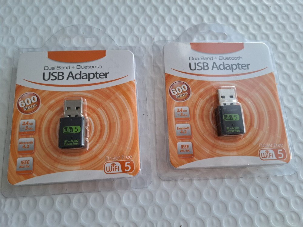 2 USB Adapters. Dual Band + Bluetooth