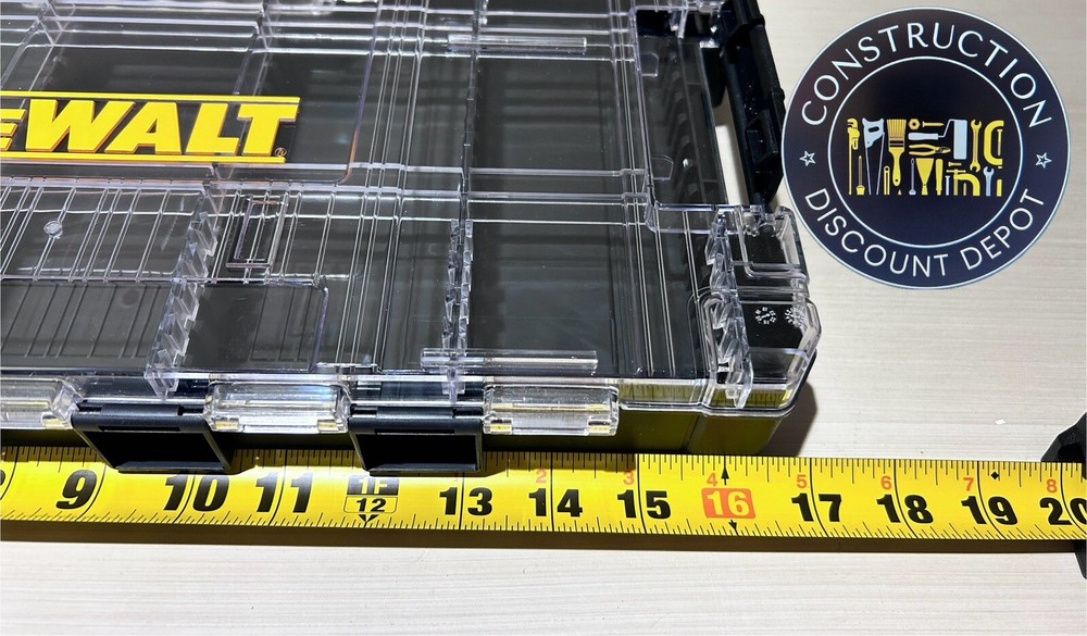 2 Pack Dewalt Black Large Tough Case Bit Holder Storage Organizer STACKABLE