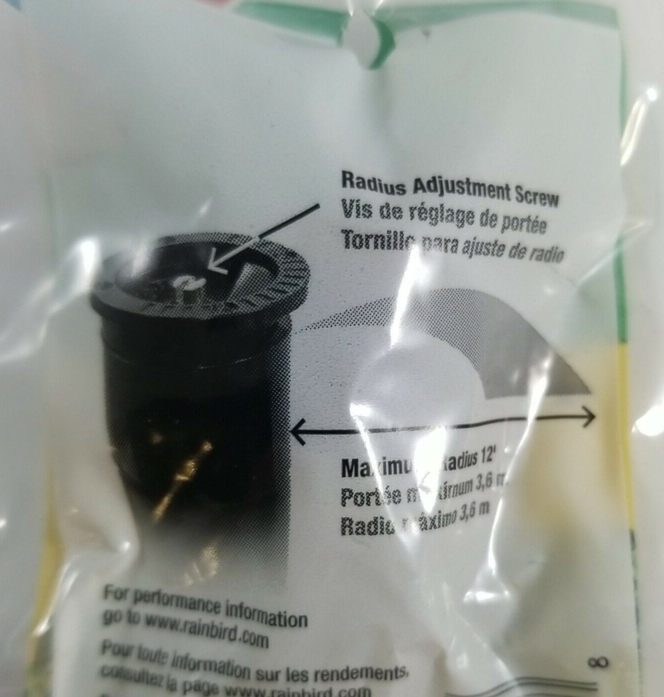 Rain Bird 12 ft Radius Adjustable Pattern Nozzle 12AP QTY 5