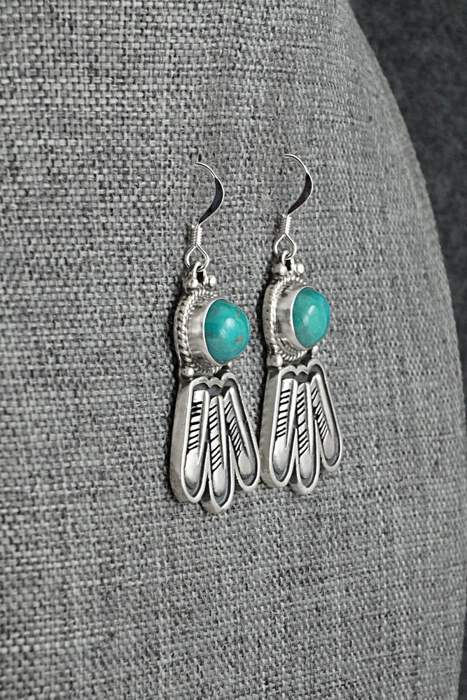 Turquoise & Sterling Silver Earrings - Sharon McCarthy